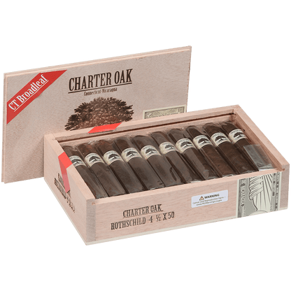 Foundation Charter Oak Connecticut Bl Maduro Rothschild 20 Ct Box 4.50X50