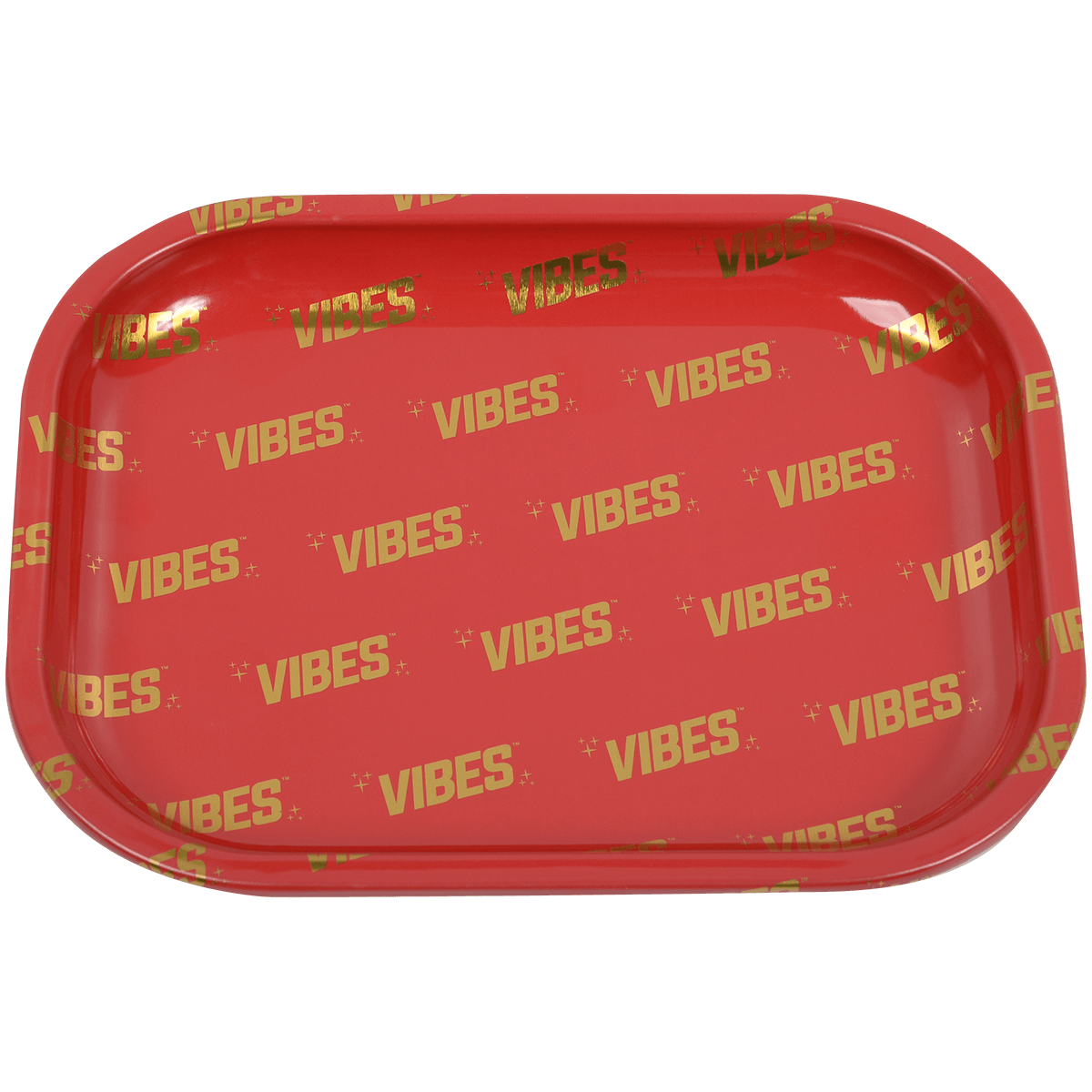 Rolling Metal Tray Vibes - Signature Red - Small