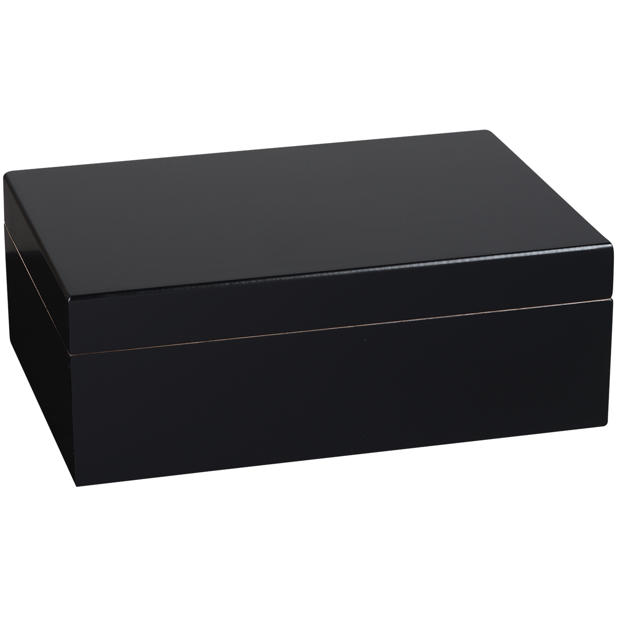 Humidor Desktop Porto 40-70 Ct Black 12.5"Wx 8.75"Dx 4.5"H