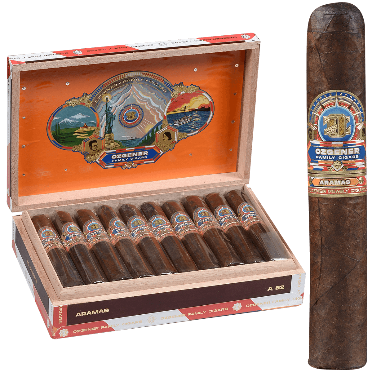 Crowned Heads Ozgener Aramas A52 20 Ct Box 5.00X52