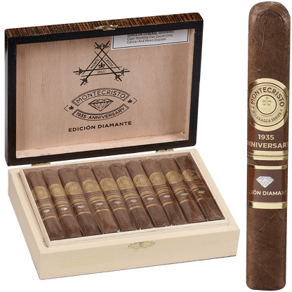 Montecristo 1935 Anniversary Edicion Diamante Icon 10 Ct. Box 4.75X48