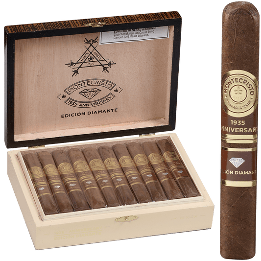Montecristo 1935 Anniversary Edicion Diamante Icon 10 Ct. Box 4.75X48