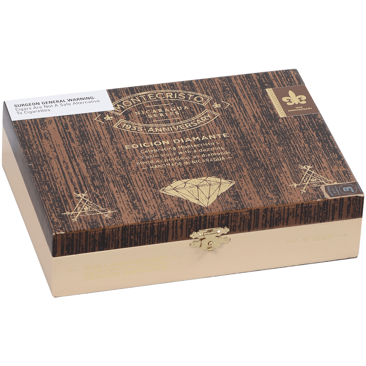 Montecristo 1935 Anniversary Edicion Diamante Icon 10 Ct. Box 4.75X48