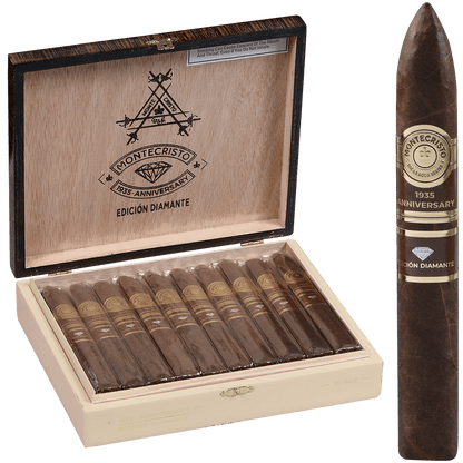 Montecristo 1935 Anniversary Edicion Diamante No. 2 10 Ct. Box 6.50X56