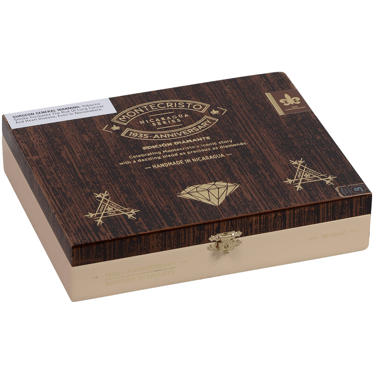Montecristo 1935 Anniversary Edicion Diamante No. 2 10 Ct. Box 6.50X56