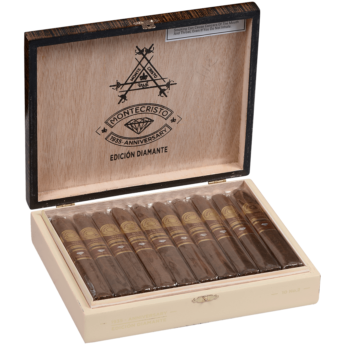 Montecristo 1935 Anniversary Edicion Diamante No. 2 10 Ct. Box 6.50X56