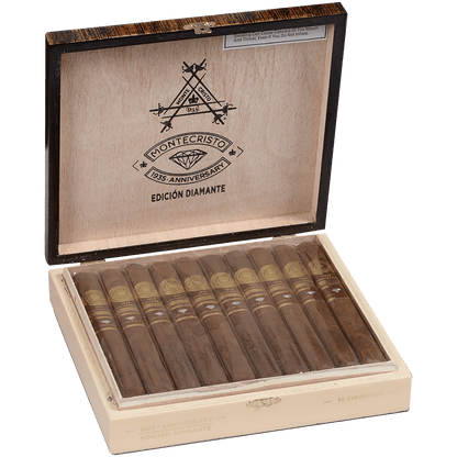 Montecristo 1935 Anniversary Edicion Diamante Churchill 10 Ct. 7.00X54