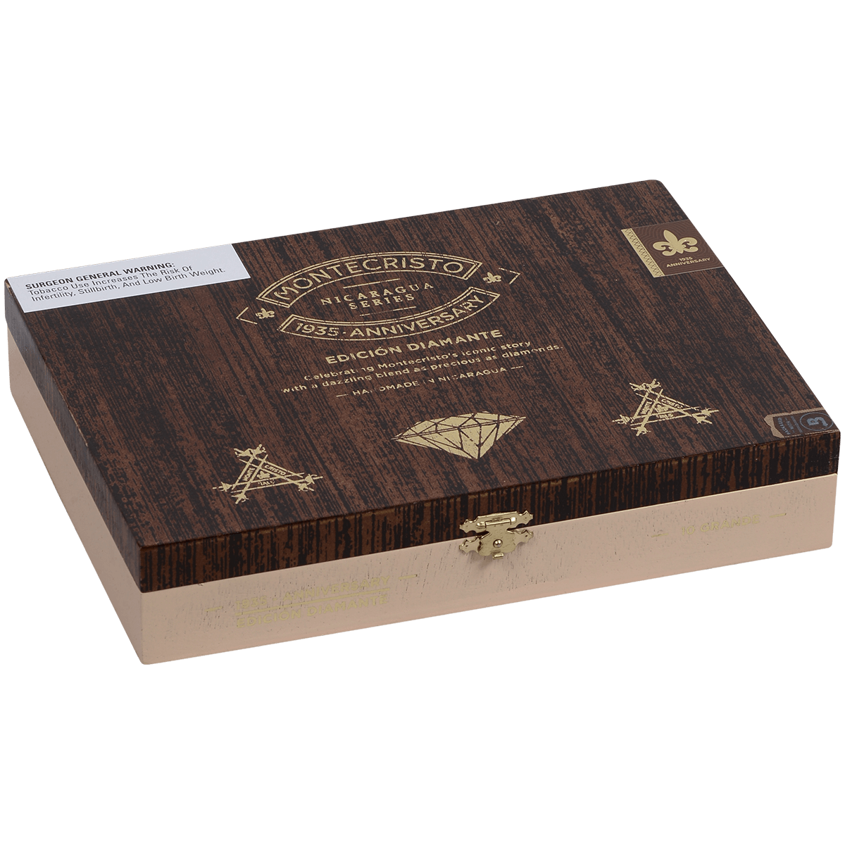 Montecristo 1935 Anniversary Edicion Diamante Grande 10 Ct. Box 6.00X60