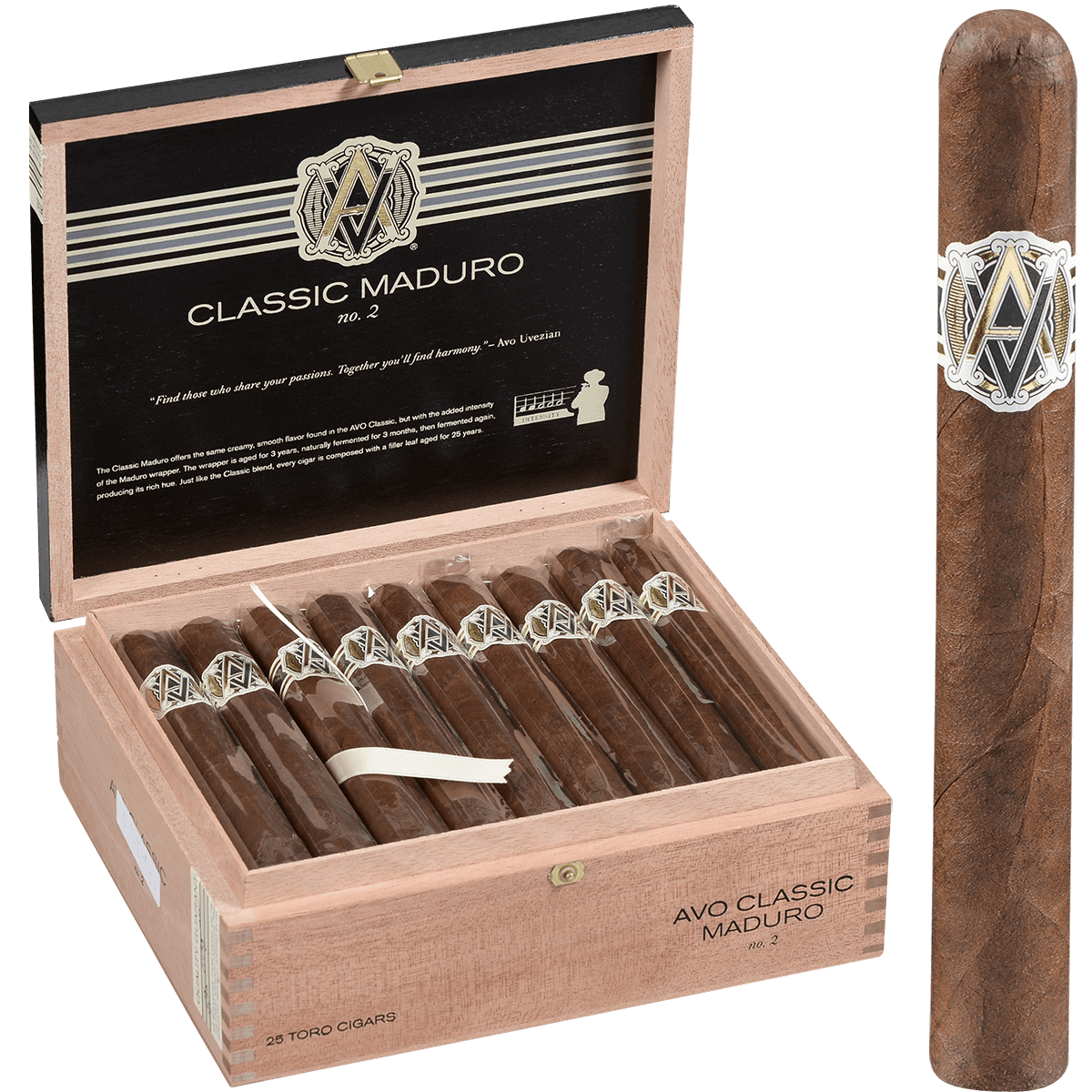Avo Classic Maduro No.2 Toro 25 Ct. Box 6.00X50
