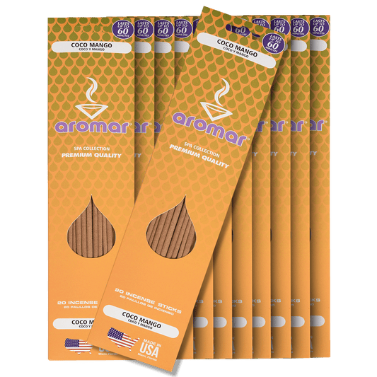 Incense Sticks Aromar Coco Mango 12 20 Ct Packs
