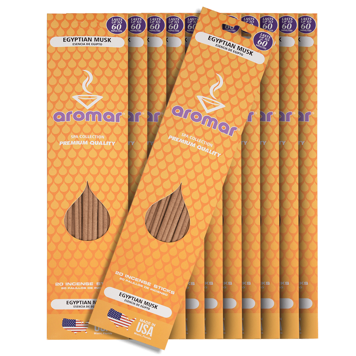 Incense Sticks Aromar Egyptian Musk 12 20 Ct Packs