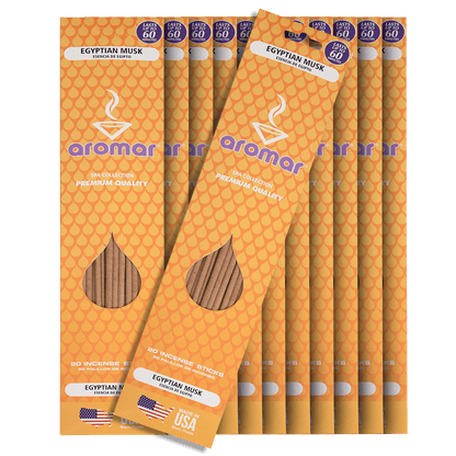 Incense Sticks Aromar Egyptian Musk 12 20 Ct Packs