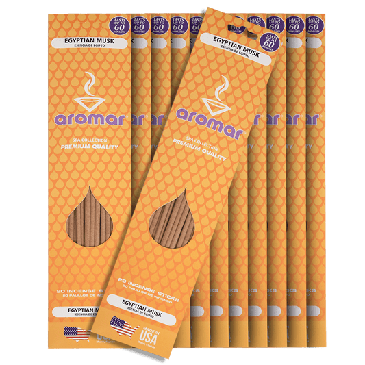 Incense Sticks Aromar Egyptian Musk 12 20 Ct Packs