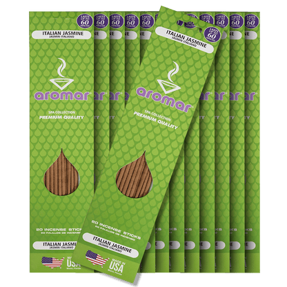 Incense Sticks Aromar Italian Jasmine 12 20 Ct Packs