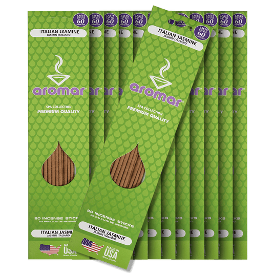 Incense Sticks Aromar Italian Jasmine 12 20 Ct Packs