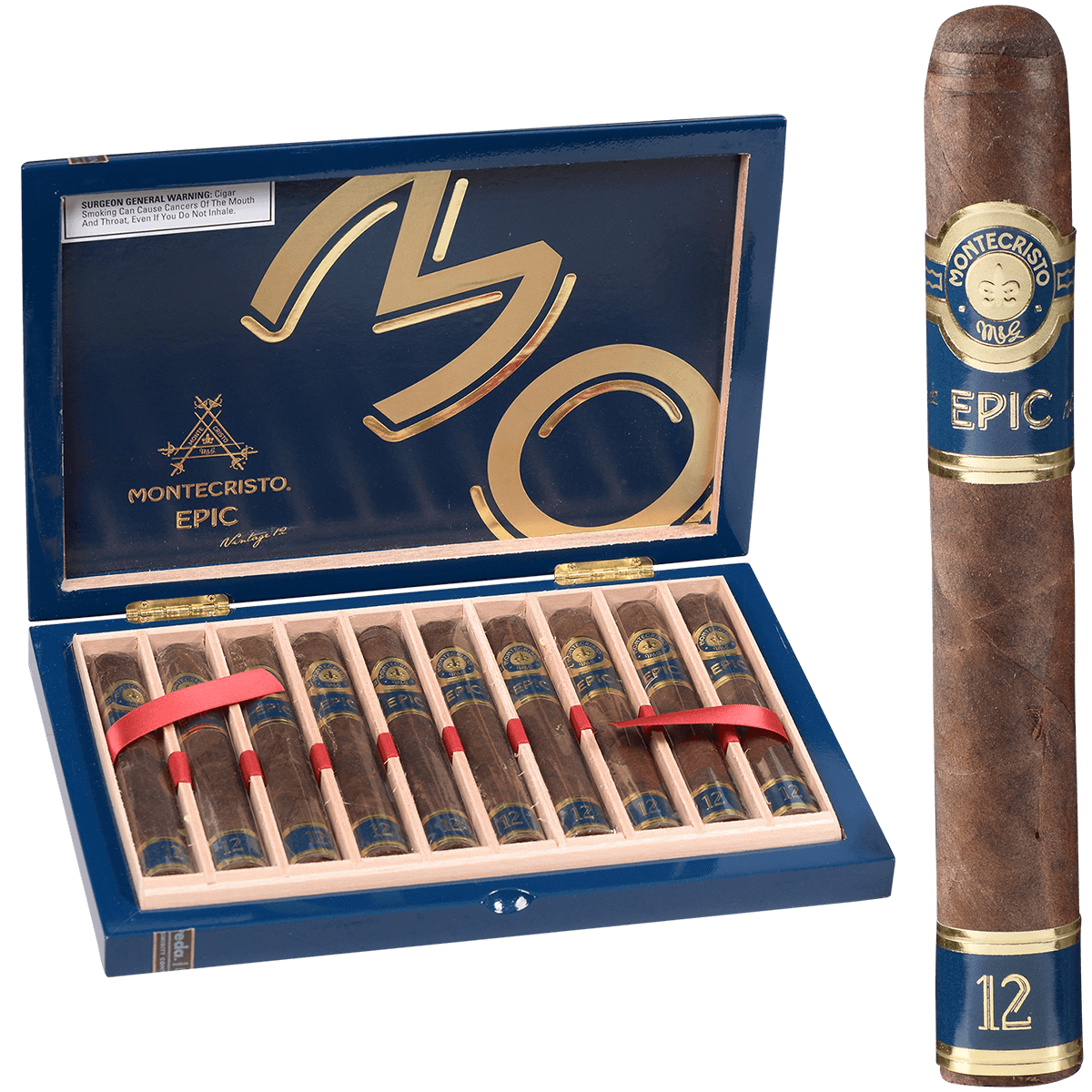 Montecristo Epic 12 Blue Toro 10 Ct Box 6.00X52