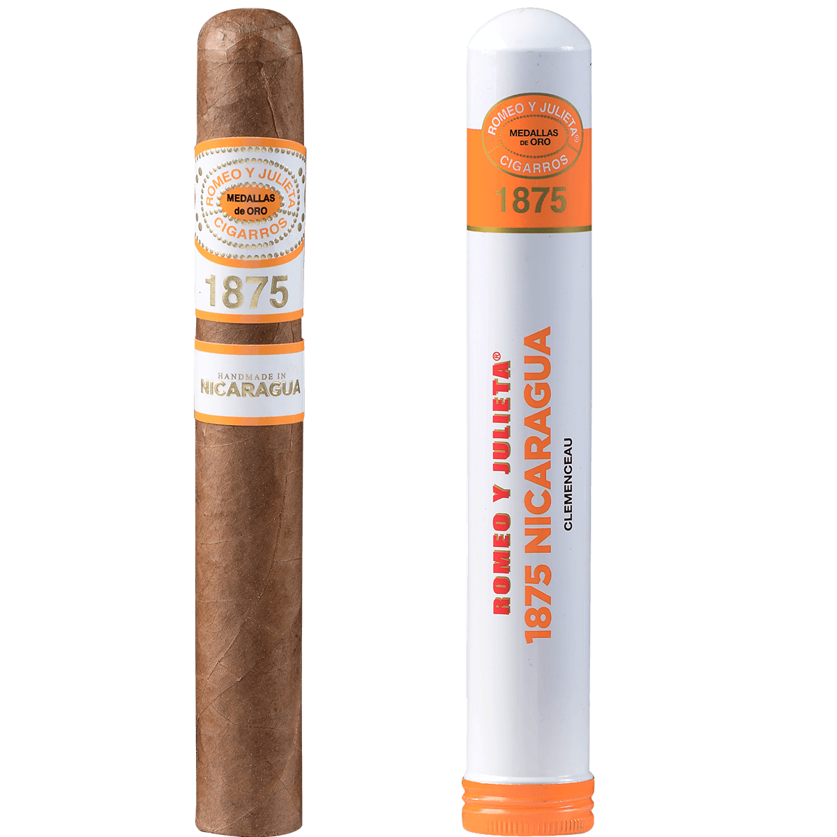 Romeo Y Julieta 1875 Nicaragua Clemenceau Em Tubo 10 Ct. Box 6.00X50