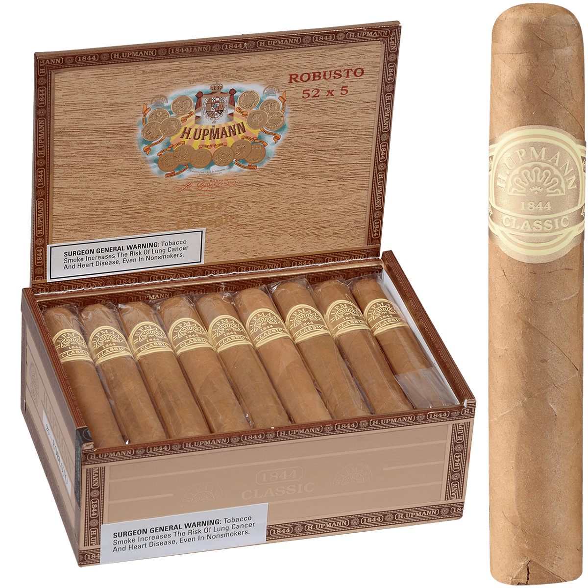 H.Upmann 1844 Classic Robusto 25 Ct Box 5.00X52