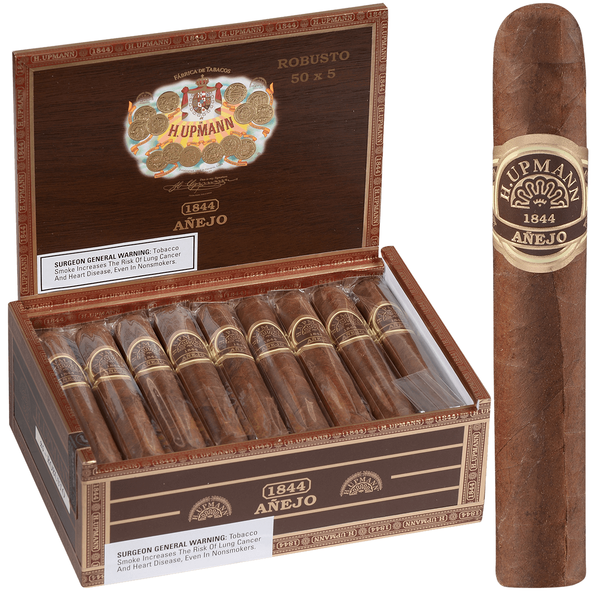 H.Upmann 1844 Anejo Robusto 25 Ct Box 5.00X50