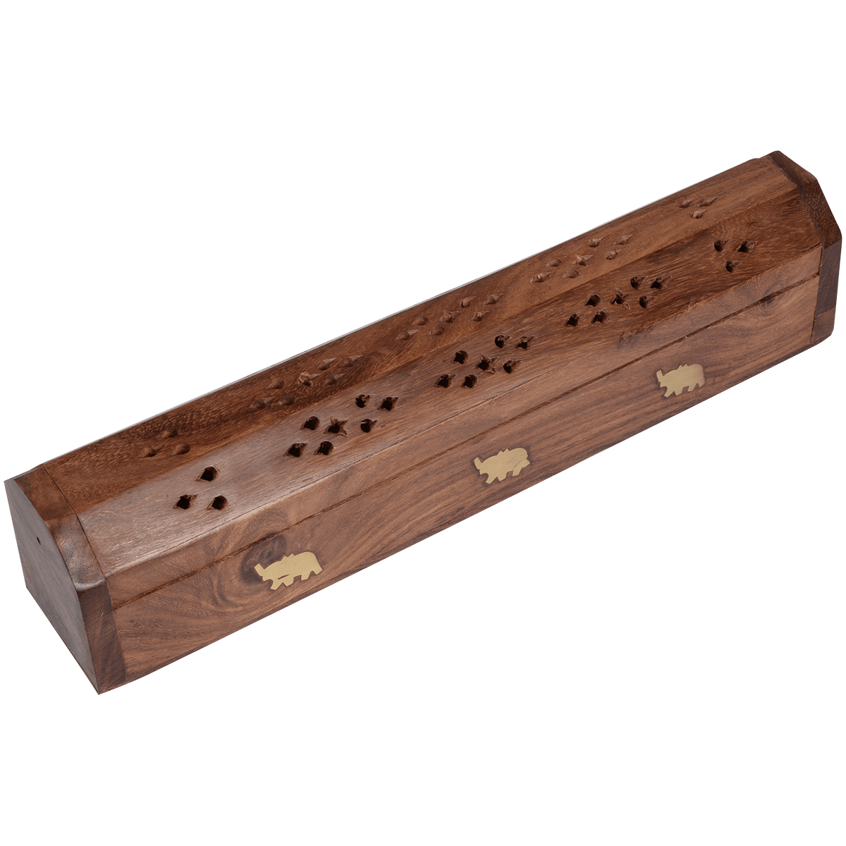 Incense Wood Box Burner Aromar Elephant 2 Ct Pack