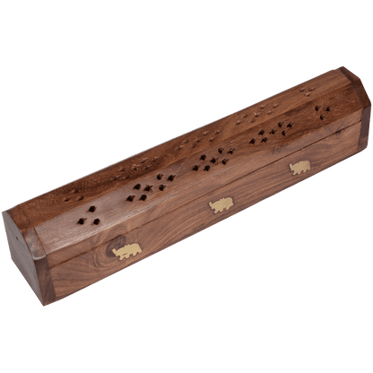 Incense Wood Box Burner Aromar Elephant 2 Ct Pack