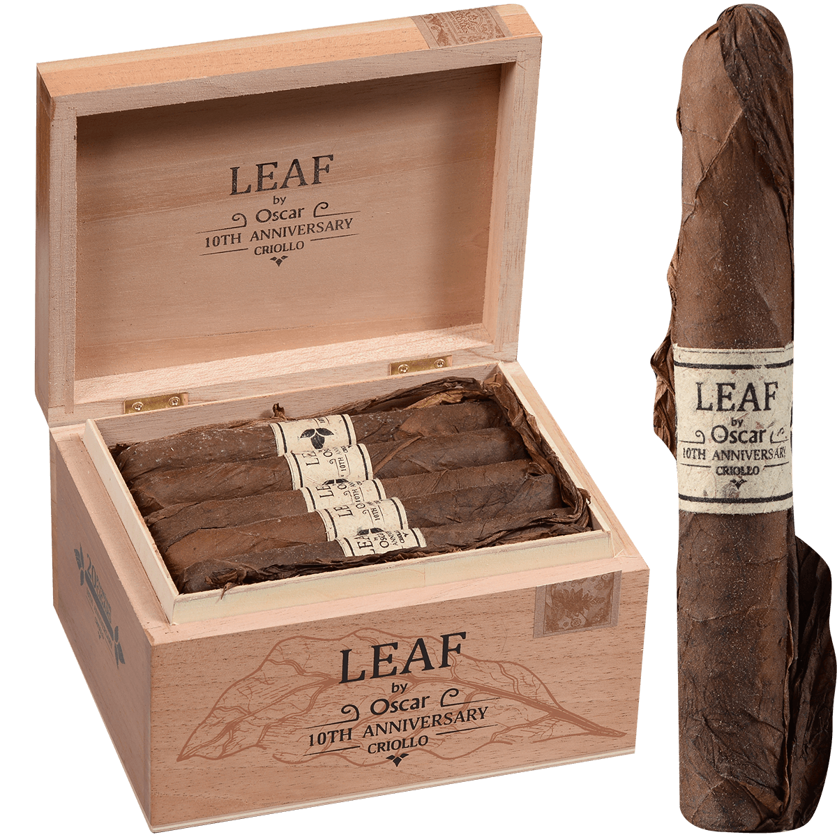 Leaf By Oscar 10Th Criollo Toro 20 Ct Box 6.00X52