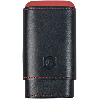 Cigar Case Guardsman 3 Finger Black & Red 8.5X62