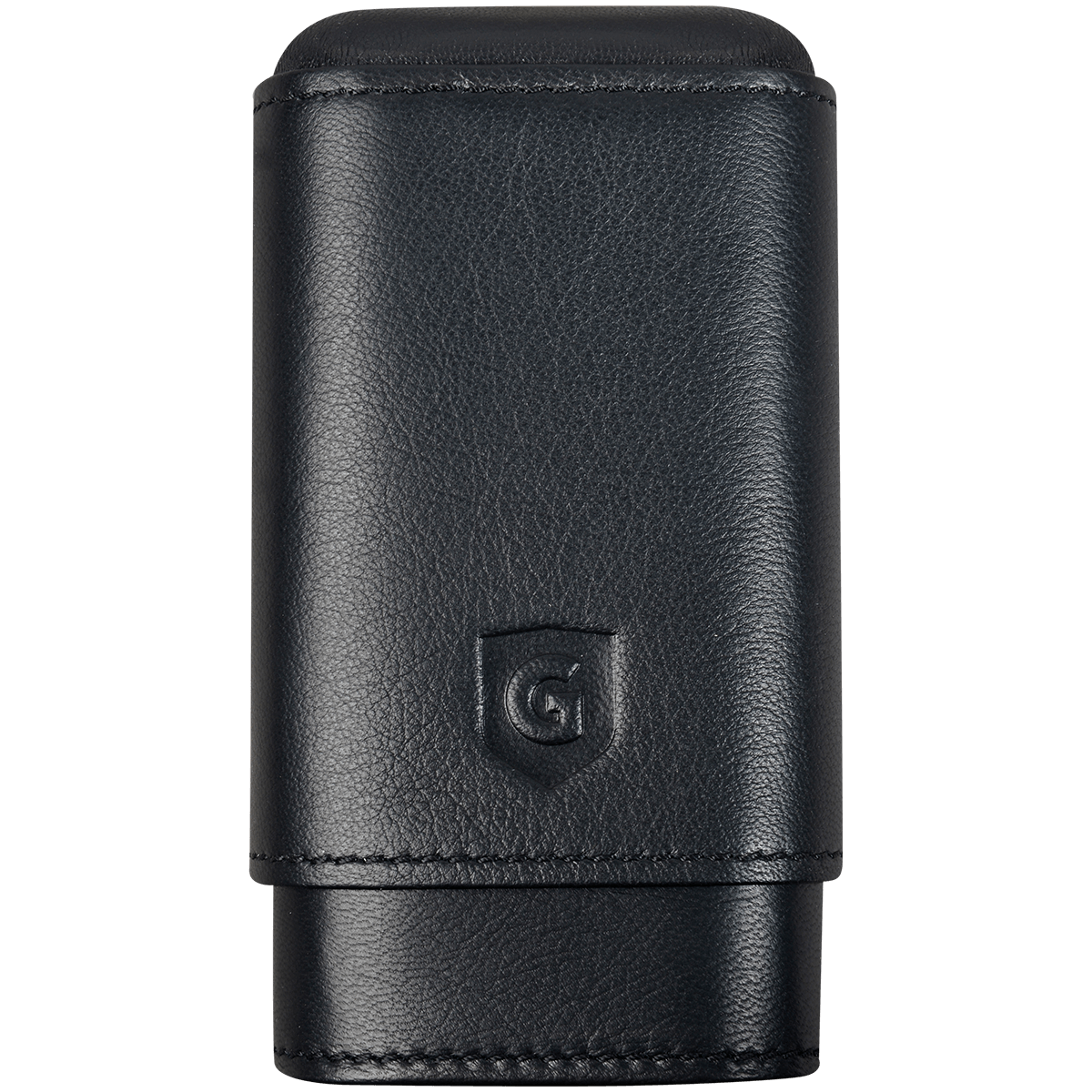 Cigar Case Guardsman 3 Finger Black & Black 8.5X62