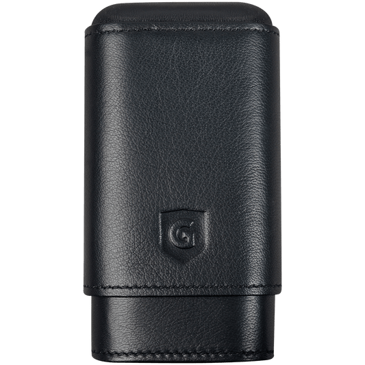 Cigar Case Guardsman 3 Finger Black & Black 8.5X62