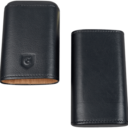 Cigar Case Guardsman 3 Finger Black & Black 8.5X62