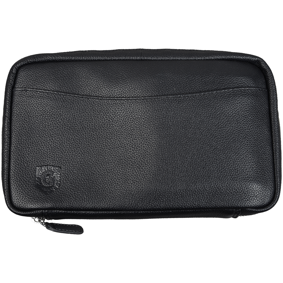 Cigar Case Guardsman Large Travel Black & Grey (With Wooden Cigar Tray)