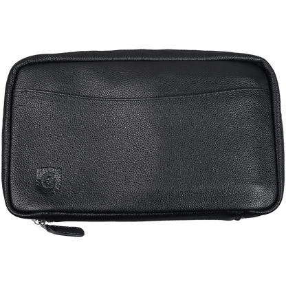 Cigar Case Guardsman Large Travel Black & Grey (With Wooden Cigar Tray)