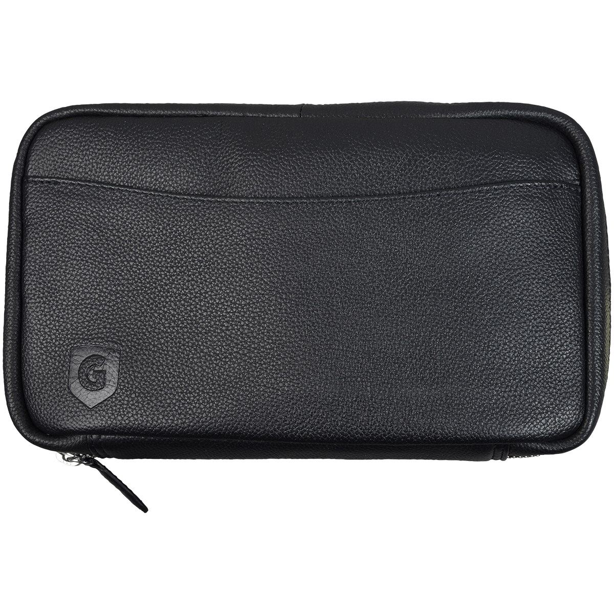 Cigar Case Guardsman Large Travel Black & Black (With Wooden Cigar Tray)