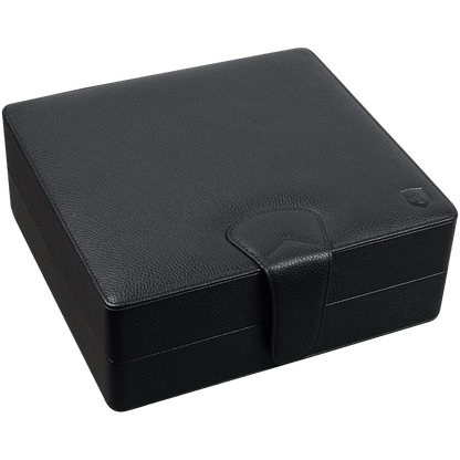 Humidor Guardsman Black Leather Travel 30 Ct