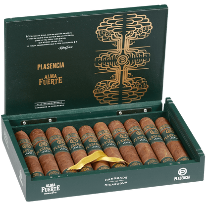 Plasencia Alma Fuerte Natural (Colorado Claro) Robustus Ii 10 Ct.Box 5.125X55