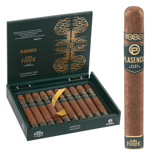 Plasencia Alma Fuerte Natural (Colorado Claro) Eduardo 10 Ct.Box 6.25X54