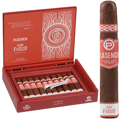 Plasencia Alma Del Fuego Candente Robusto 10 Ct.Box 5.00X50