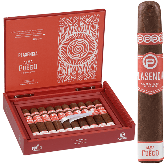 Plasencia Alma Del Fuego Candente Robusto 10 Ct.Box 5.00X50