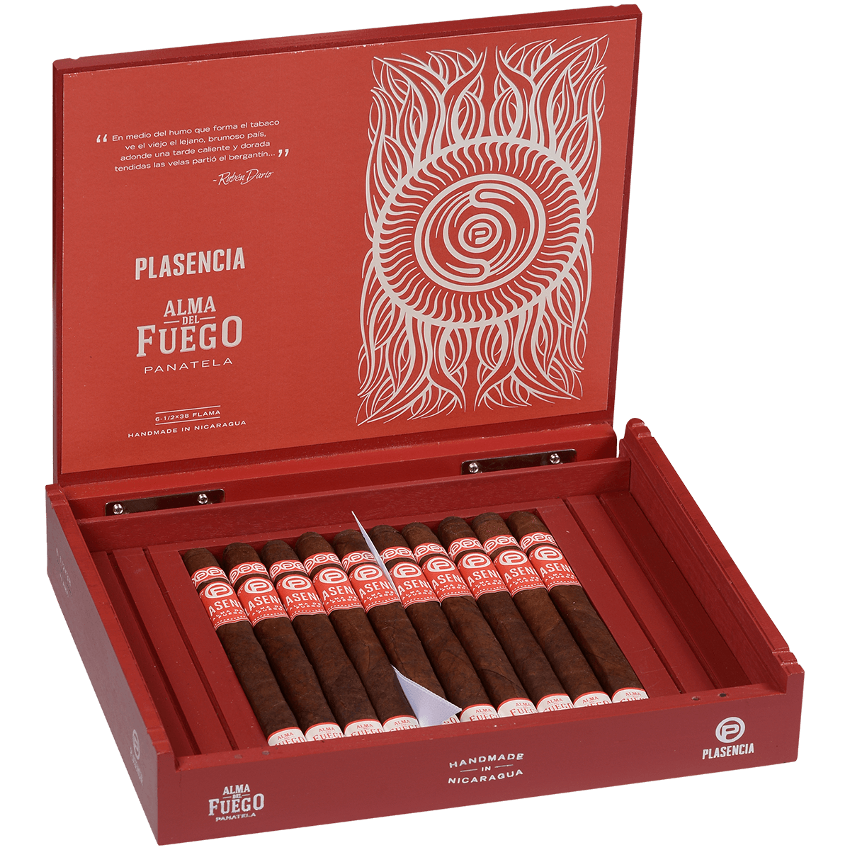 Plasencia Alma Del Fuego Flama Panetela 10 Ct.Box