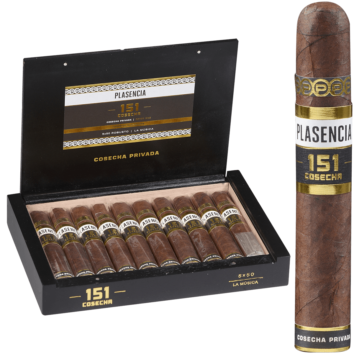 Plasencia Cosecha 151 La Musica Robusto 10 Ct. Box 5.00X50