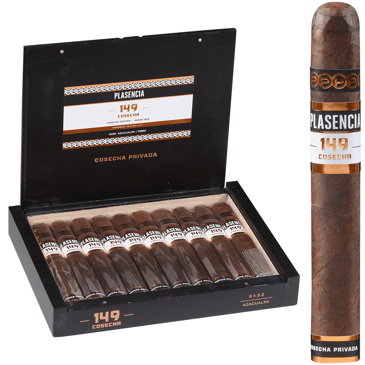 Plasencia Cosecha 149 Azacualpa Toro 10 Ct. Box 6.00X52