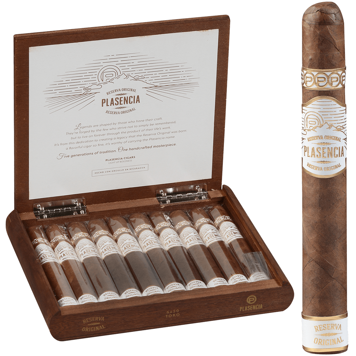 Plasencia Reserva Original Toro 10 Ct. Box 6.00X50