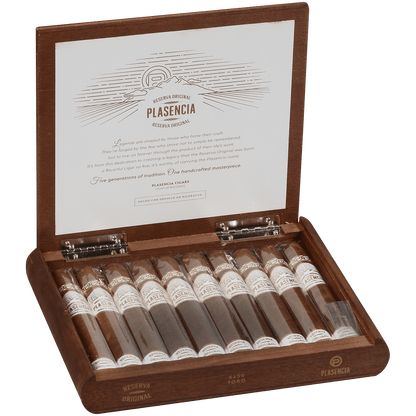 Plasencia Reserva Original Toro 10 Ct. Box 6.00X50