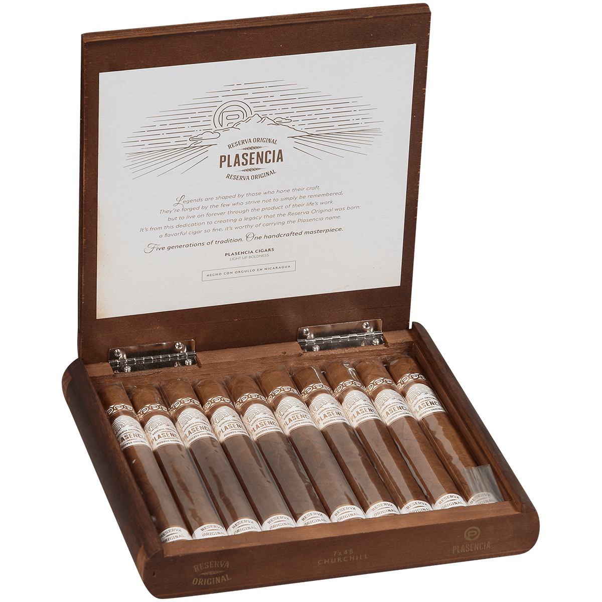 Plasencia Reserva Original Churchill 10 Ct. Box 7.00X48