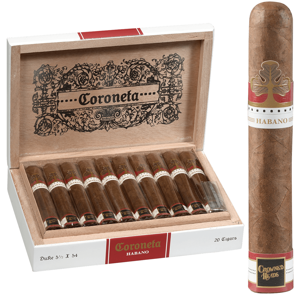 Crowned Heads Coroneta Habano Duke 20 Ct 5.50X54