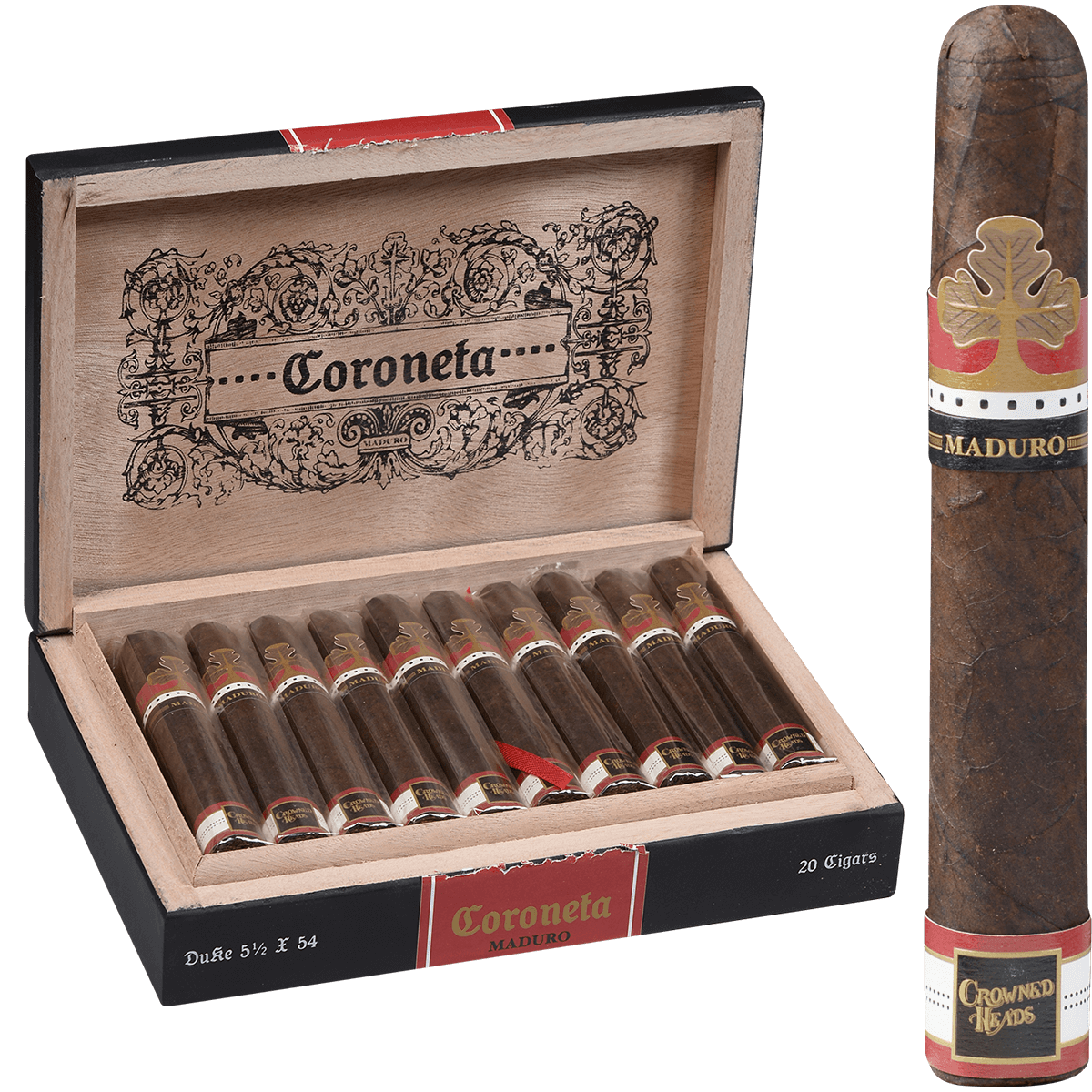 Crowned Heads Coroneta Maduro Duke 20 Ct 5.50X54