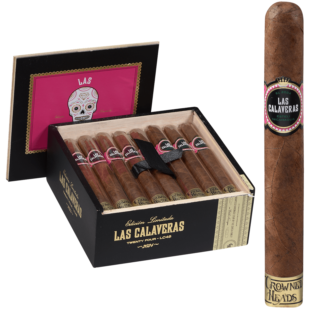 Le Crowned Heads Las Calaveras 2024 24 Ct Box 6.00X48