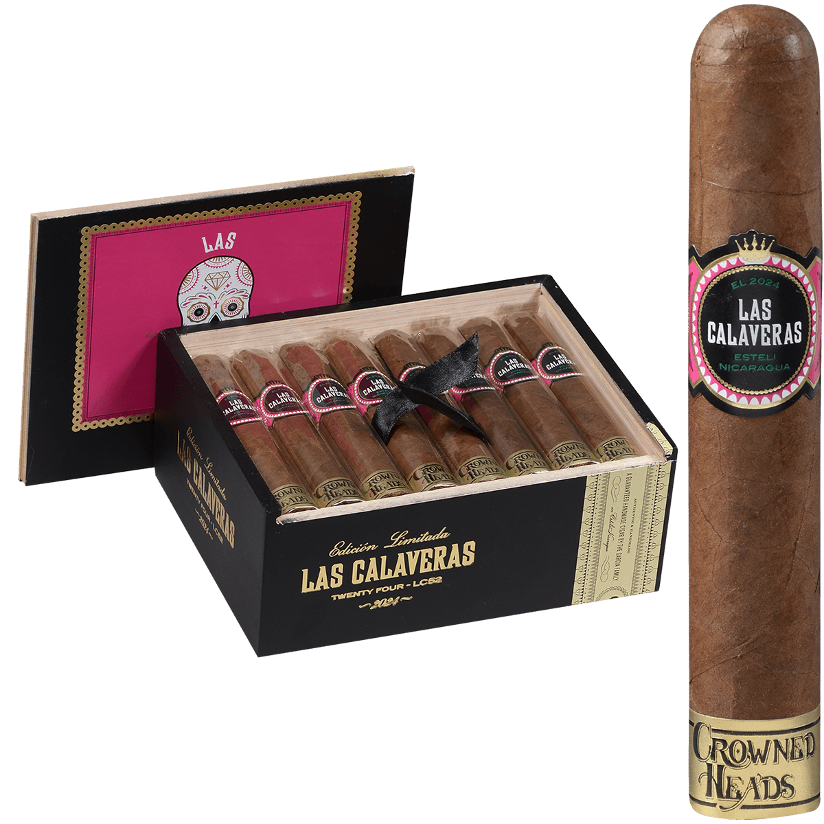 Le Crowned Heads Las Calaveras 2024 24 Ct Box 5.00X52