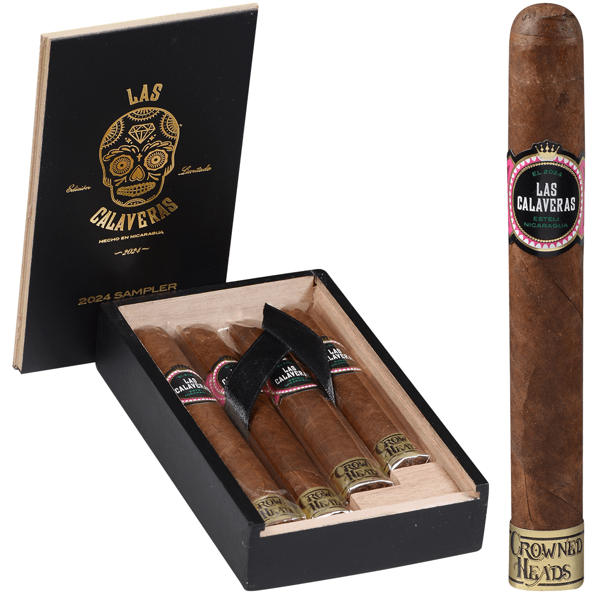 Le Crowned Heads Las Calaveras 2024 Sampler 4 Ct Box