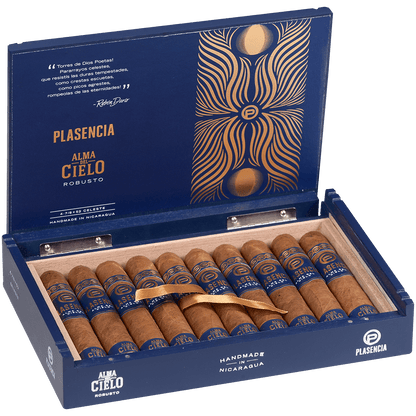 Plasencia Alma Del Cielo Celeste Robusto 10 Ct. Box 4 7/8X52